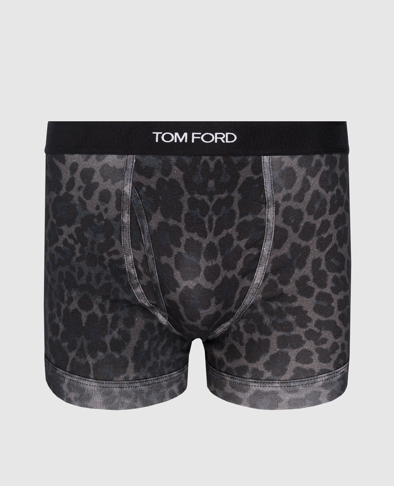 

Black animal print boxer briefs with logo Tom Ford