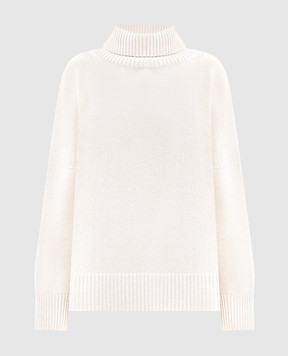 Simonetta Ravizza Malaga white cashmere sweater F05KN73T10