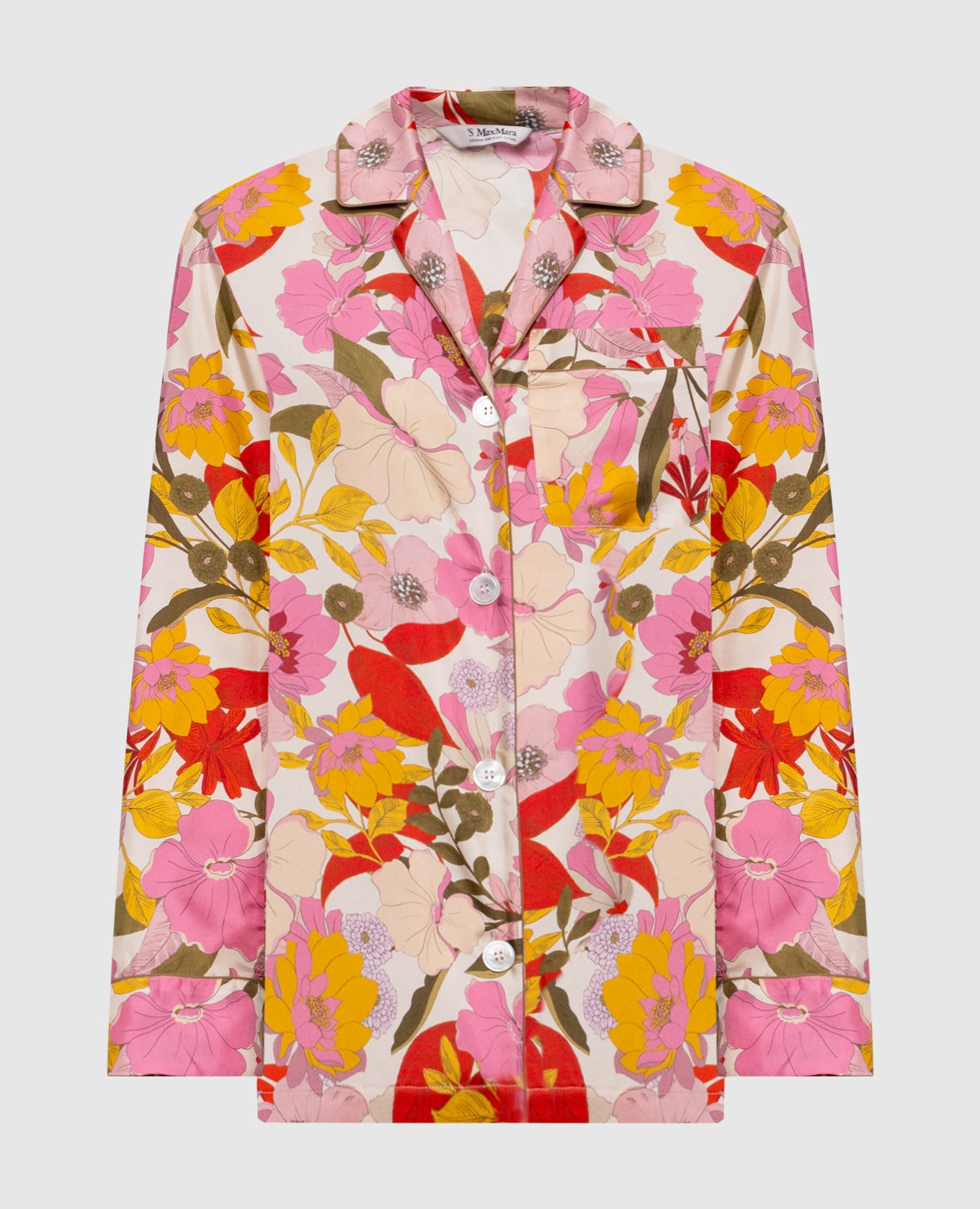 ALAN silk blouse with floral print