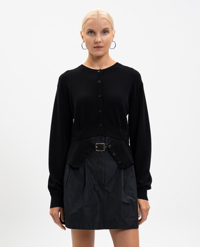Juun.j Black wool cardigan JW575AW015