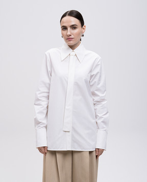 Jil Sander White shirt with tie J03DL0196J45002