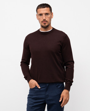Stefano Ricci Brown cashmere and silk jumper K606003G02F25303
