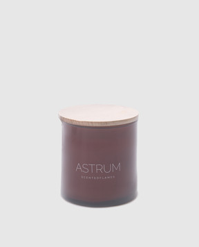 Brunello Cucinelli Astrum scented candle in a glass candle holder with a lid MLCANDVEC2