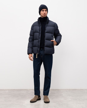 Woolrich Blue quilted down jacket CFWOOU2086MRUT2635