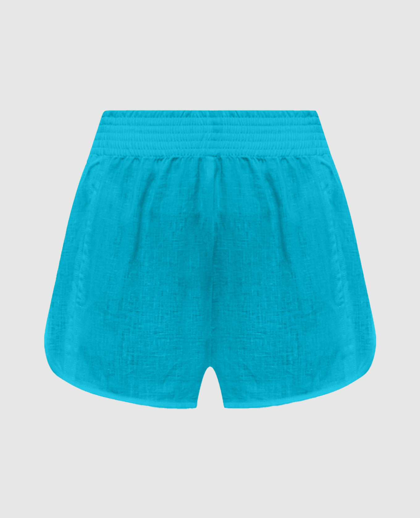 

Blue linen shorts Ermanno Scervino, Light blue