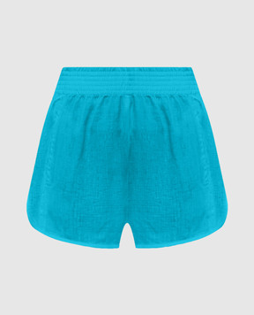 Ermanno Scervino Blue linen shorts D464P300NZM