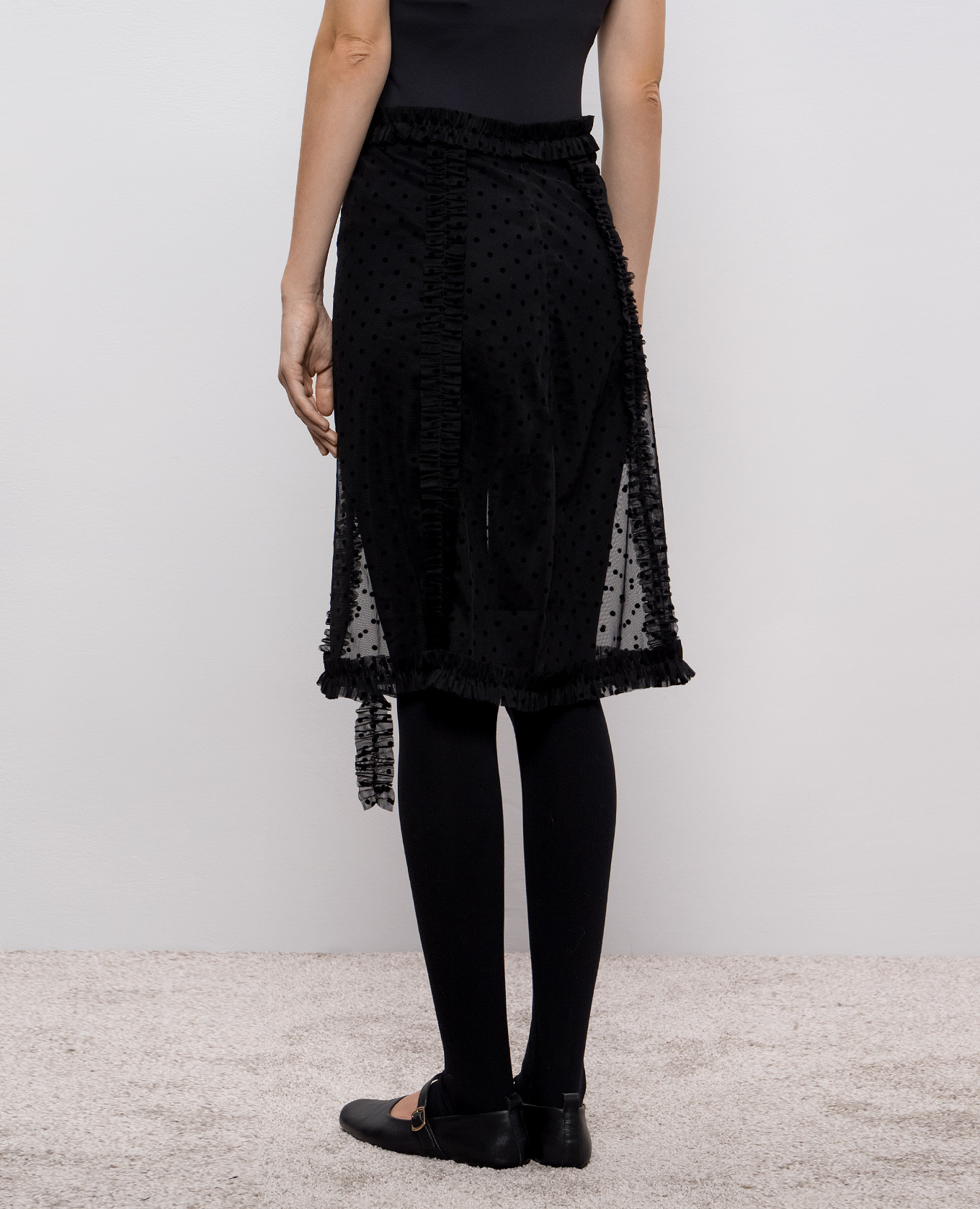 

Black polka dot skirt Rokh