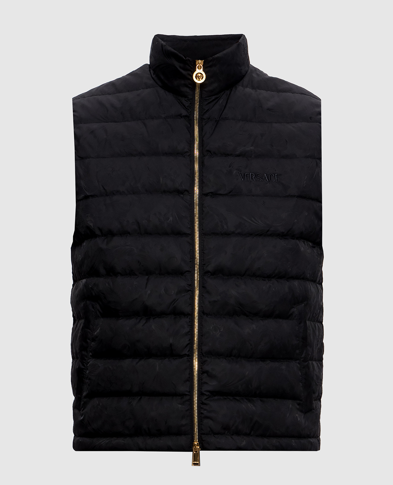 

Barocco black down vest Versace