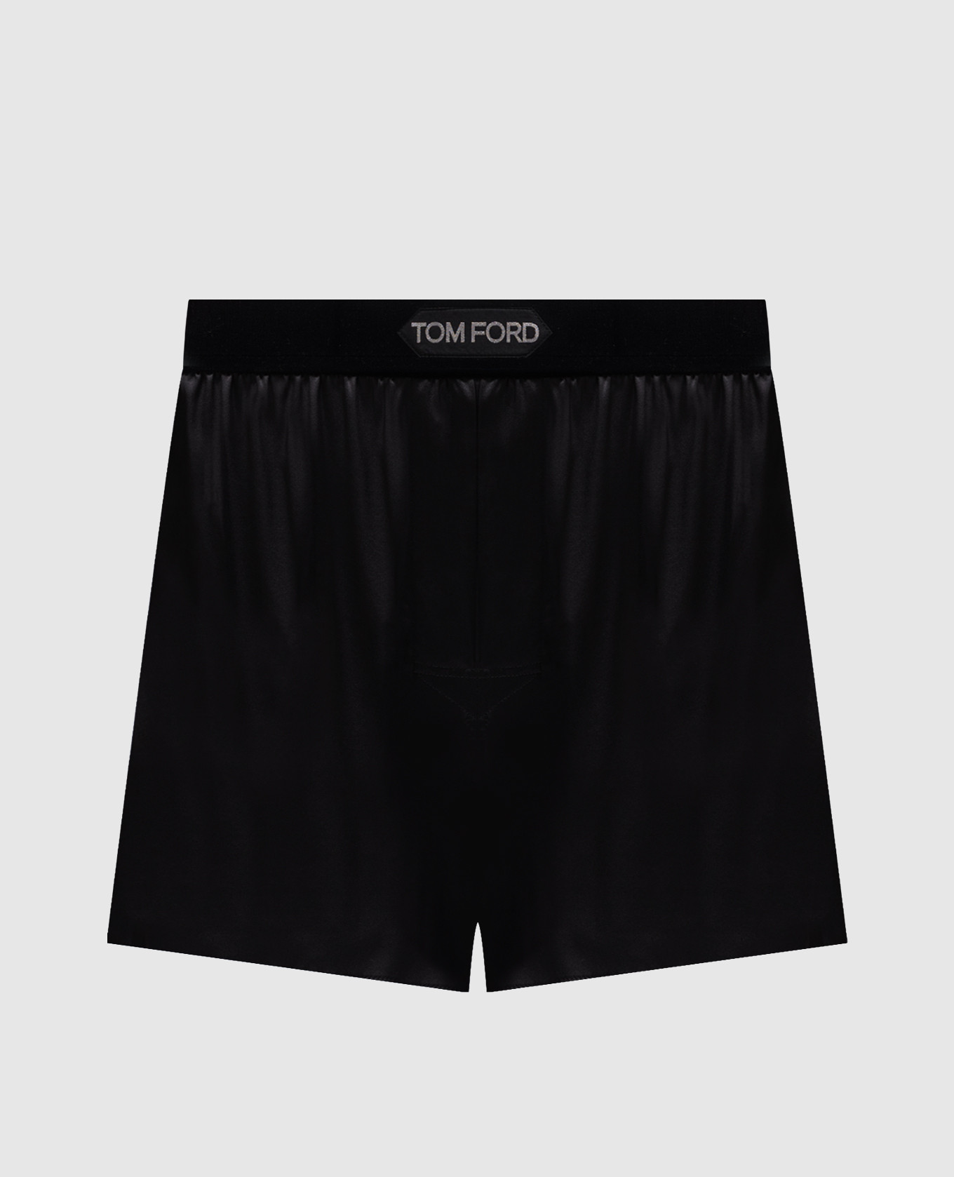 

Black silk boxer briefs with logo Tom Ford