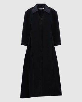 Jil Sander Black wool shirt dress J02CT0522J40002