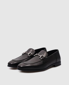 Stuart Weitzman Black leather loafers SIMON TWISTBIT SI165