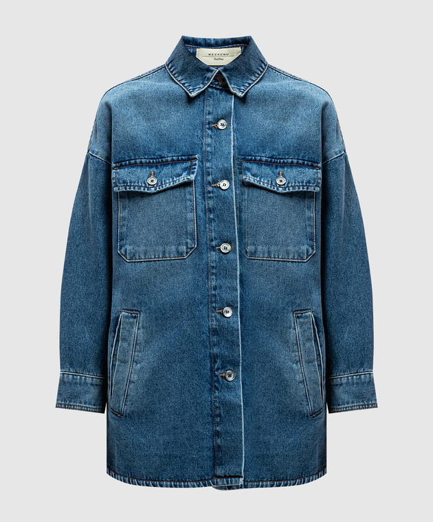 アウトレット★Weekend Max Mara★tartufo デニムジャケット Max Mara Weekend - TARTUFO blue denim jacket with a