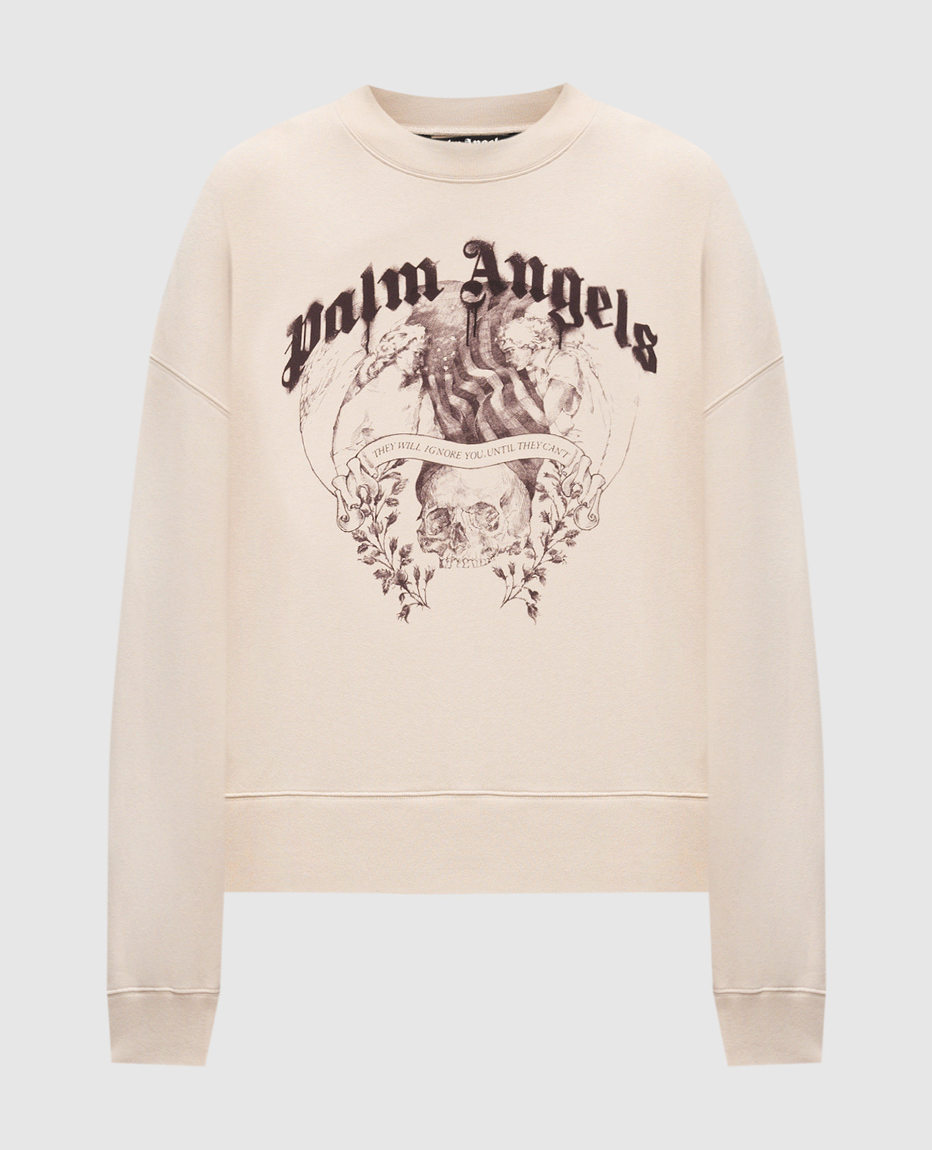 

Beige sweatshirt STATEMENT PENCIL Palm Angels