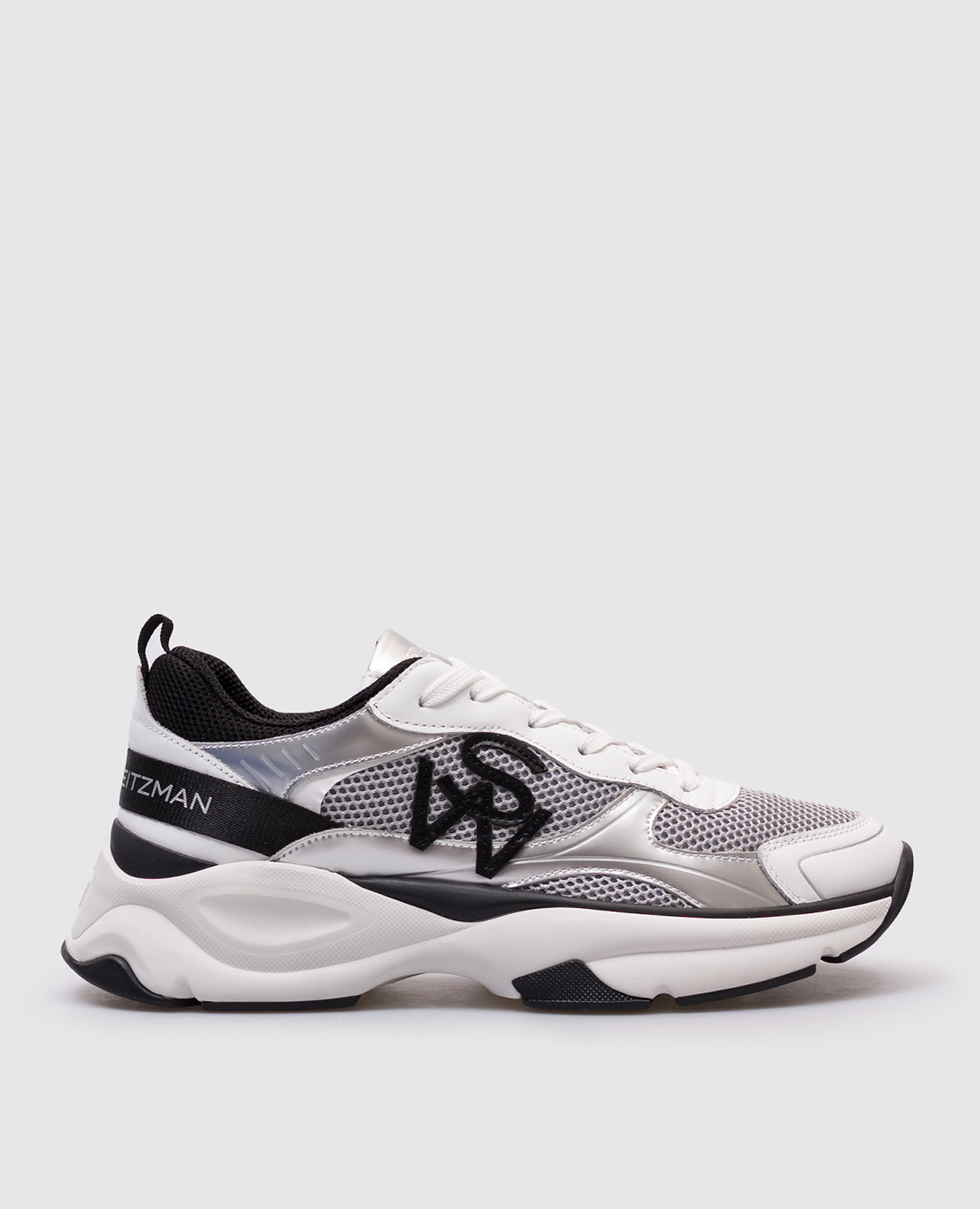 Gray combination sneakers SW TRAINER Stuart Weitzman