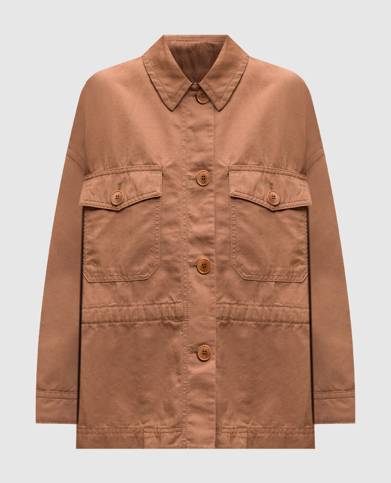 Brown EGER jacket with linen Max Mara Weekend
