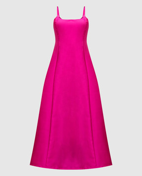 Twinset Mikado pink maxi dress 242AT2112