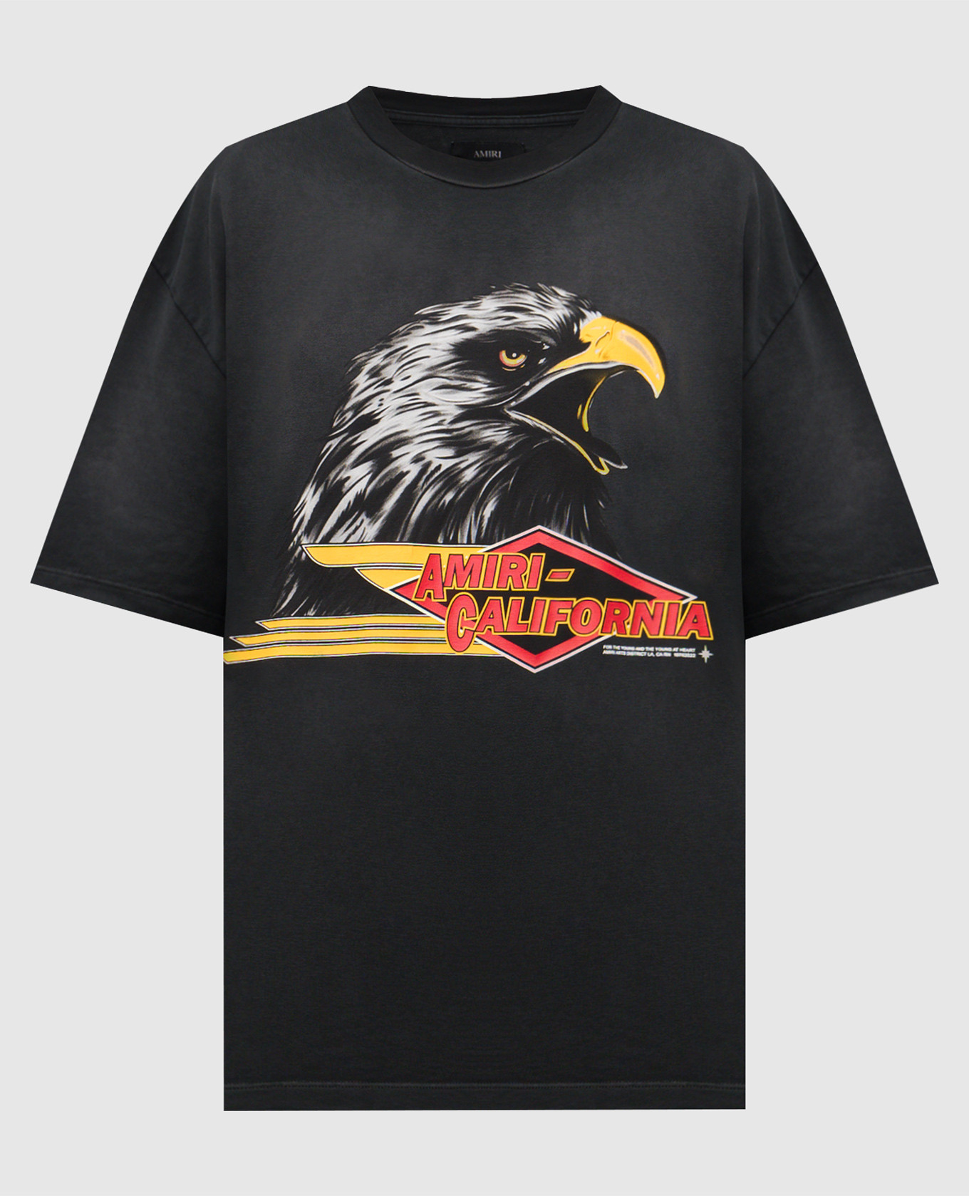 Black EAGLE T-shirt AMIRI