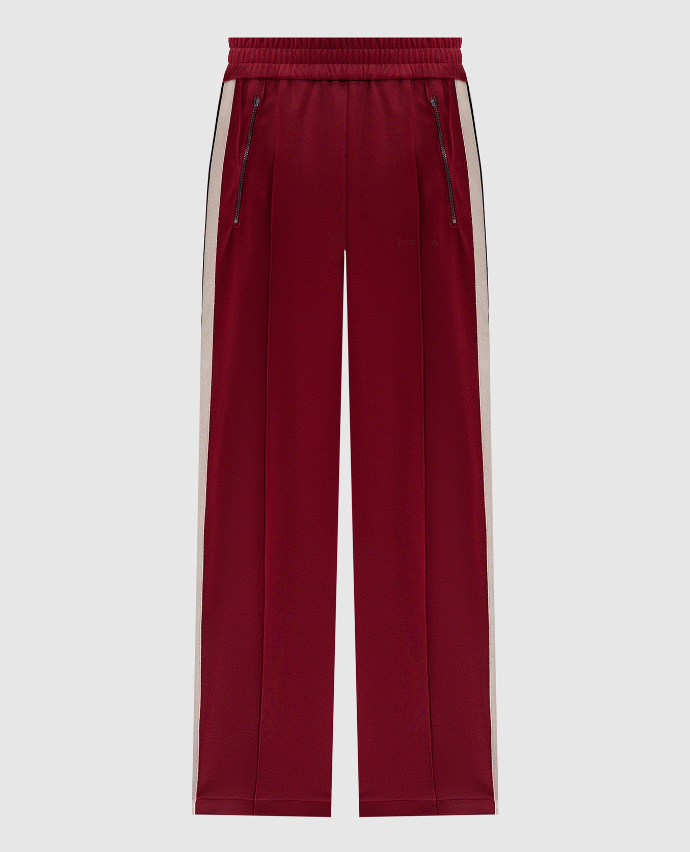 Red sweatpants with logo