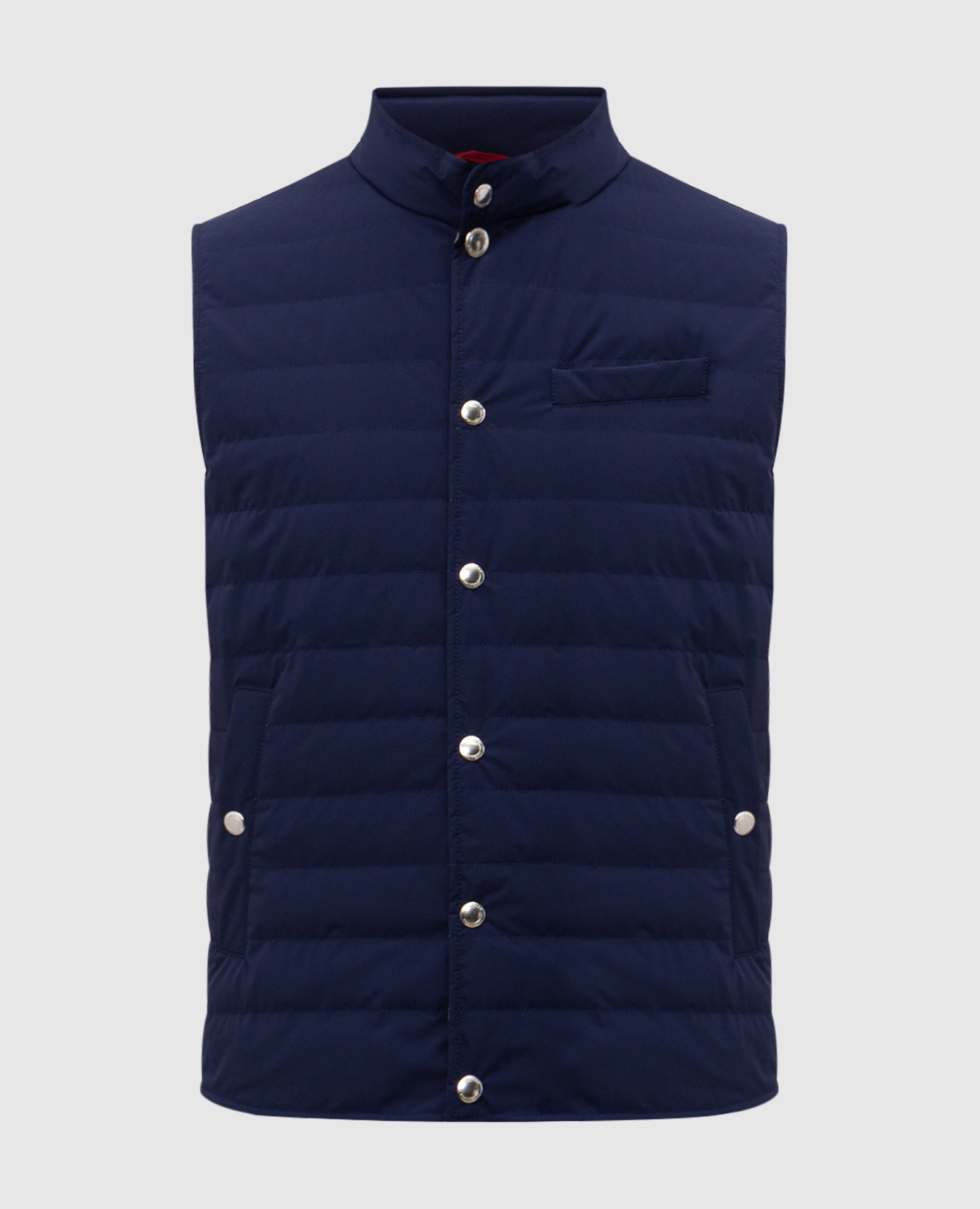 Blue down vest Brunello Cucinelli