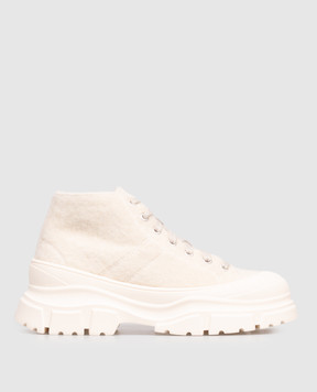 Sofie D`Hoore Beige FAIRWAY wool boots FAIRWAYFLUF