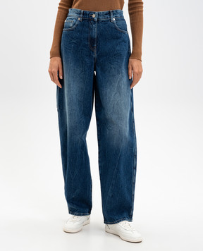 Twinset Blue jeans with a worn effect 252AP2421
