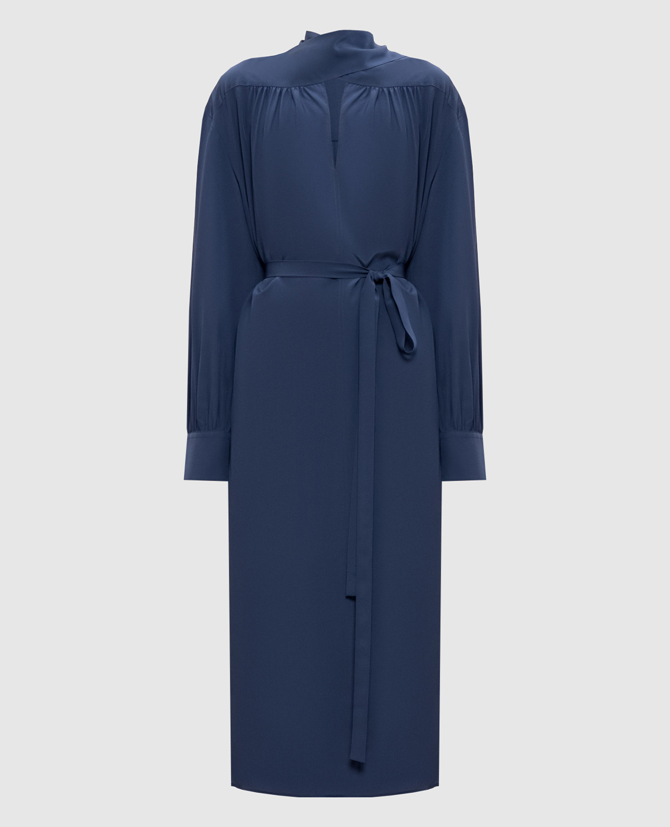 Blue silk Bolero midi dress JOSEPH