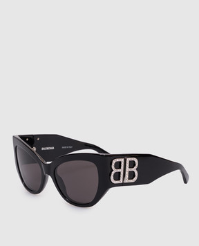 Balenciaga Bossy black sunglasses with crystals 773493T0041
