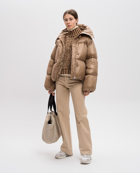 Moncler Brown sweater with wool J20939F00021M4708