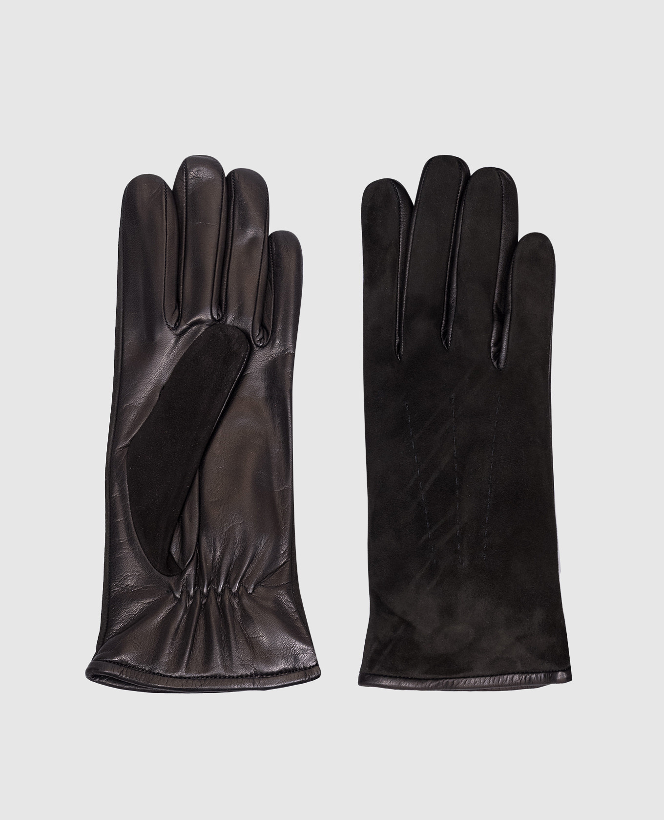 

Black leather gloves Sermoneta Gloves