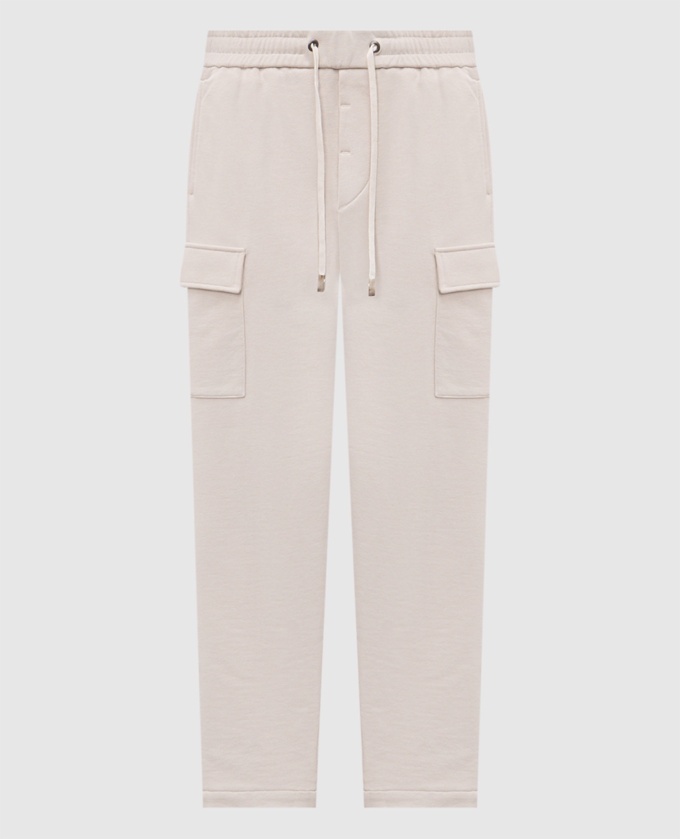 Beige cargo pants with logo Peserico