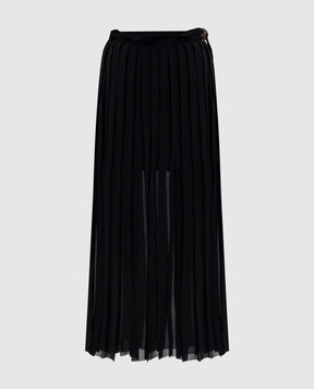 Ami Paris Black pleated skirt with a smell FSK353PL0027