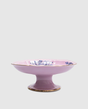 Ginori 1735 Pink porcelain fruit vase from the Oriente Italiano collection 003RG00FCT300G00124500