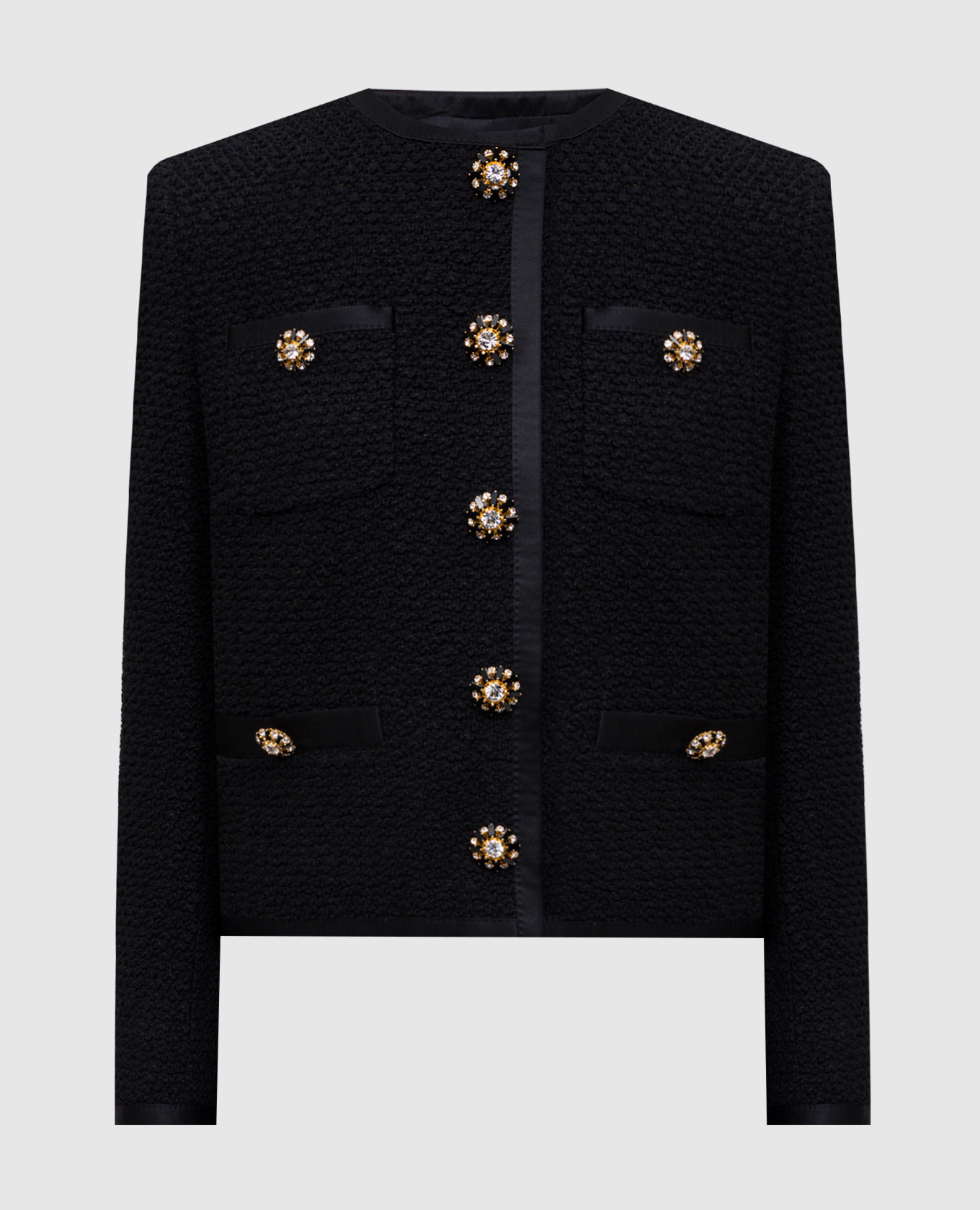 

Black wool and silk tweed jacket Dolce&Gabbana