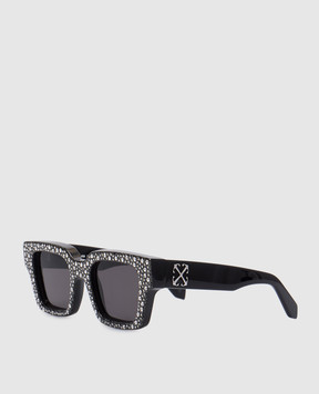 Off-White Virgil Silver Black Crystal Sunglasses OERI126C99PLA001
