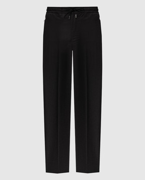 Bertolo Cashmere Gray wool and cashmere pants 000290001391