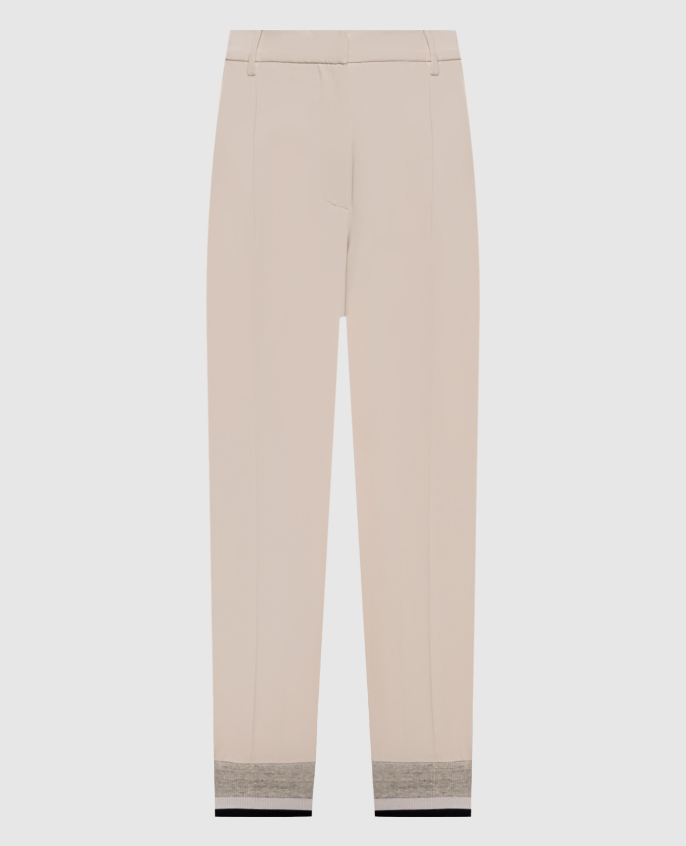 

Beige silk joggers Brunello Cucinelli