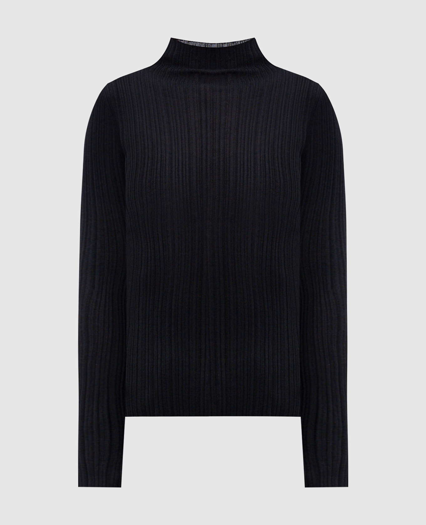 

Black cashmere, wool and silk turtleneck Agnona, Brown