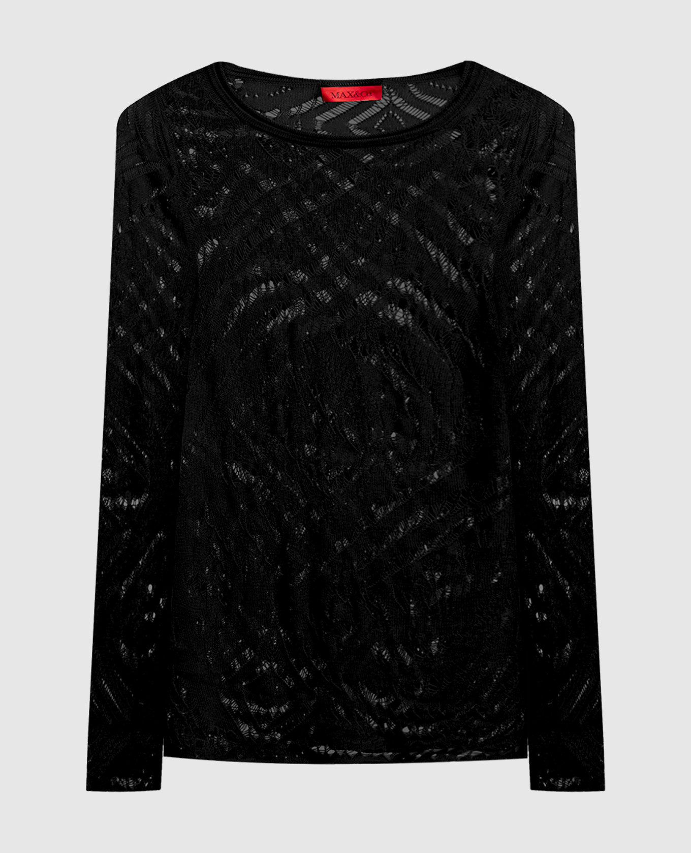 

Black openwork RAID jumper Max & Co