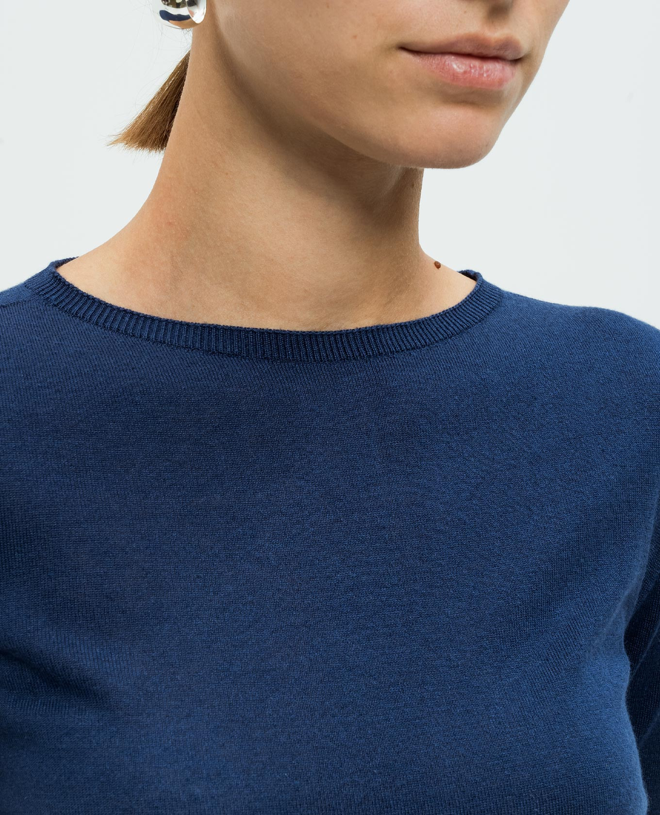 Blue jumper made of silk and cashmere Twinset 5