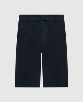 Peserico Blue shorts with logo R54566T300800