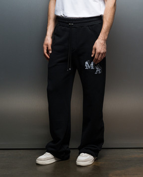 AMIRI ANGEL black sweatpants with logo embroidery AMJYSP1011