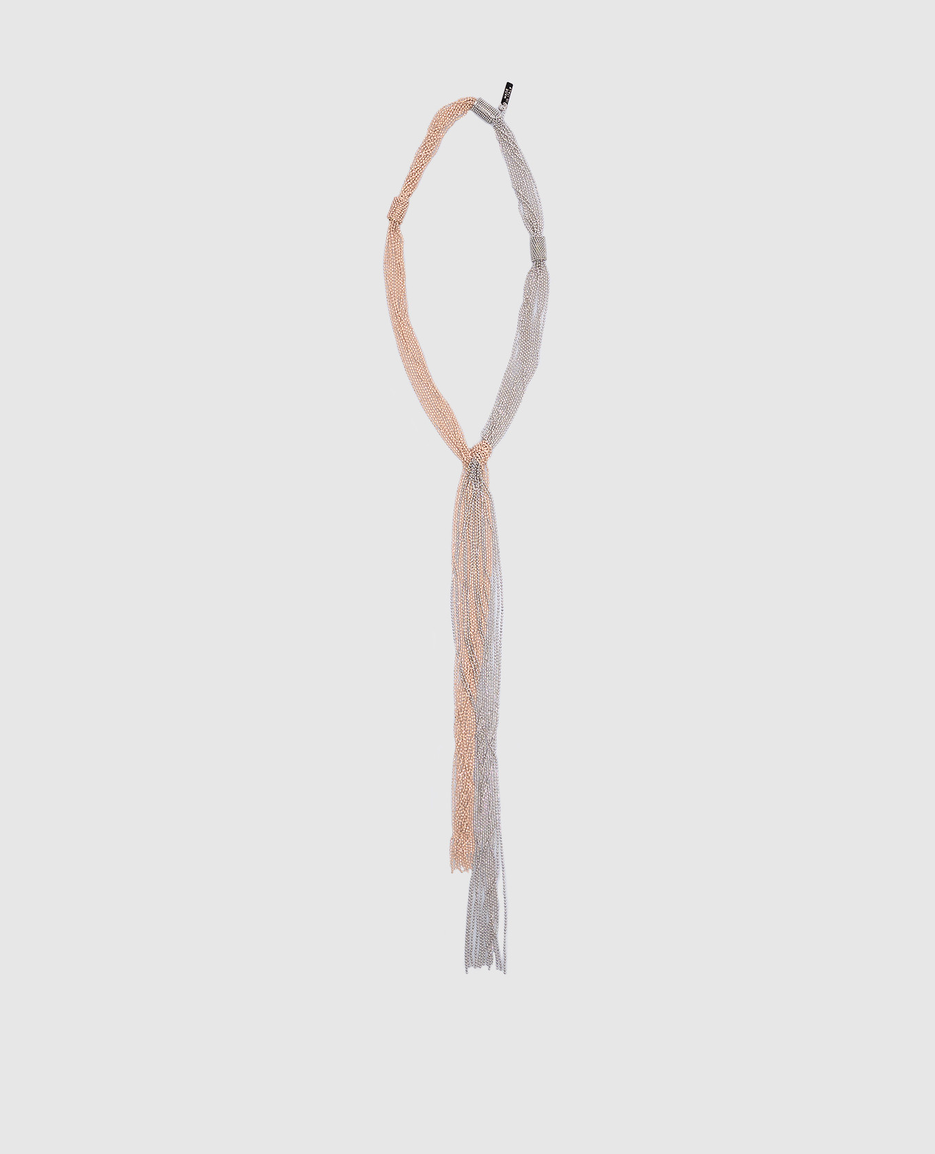 

Silver necklace with monil chain Peserico