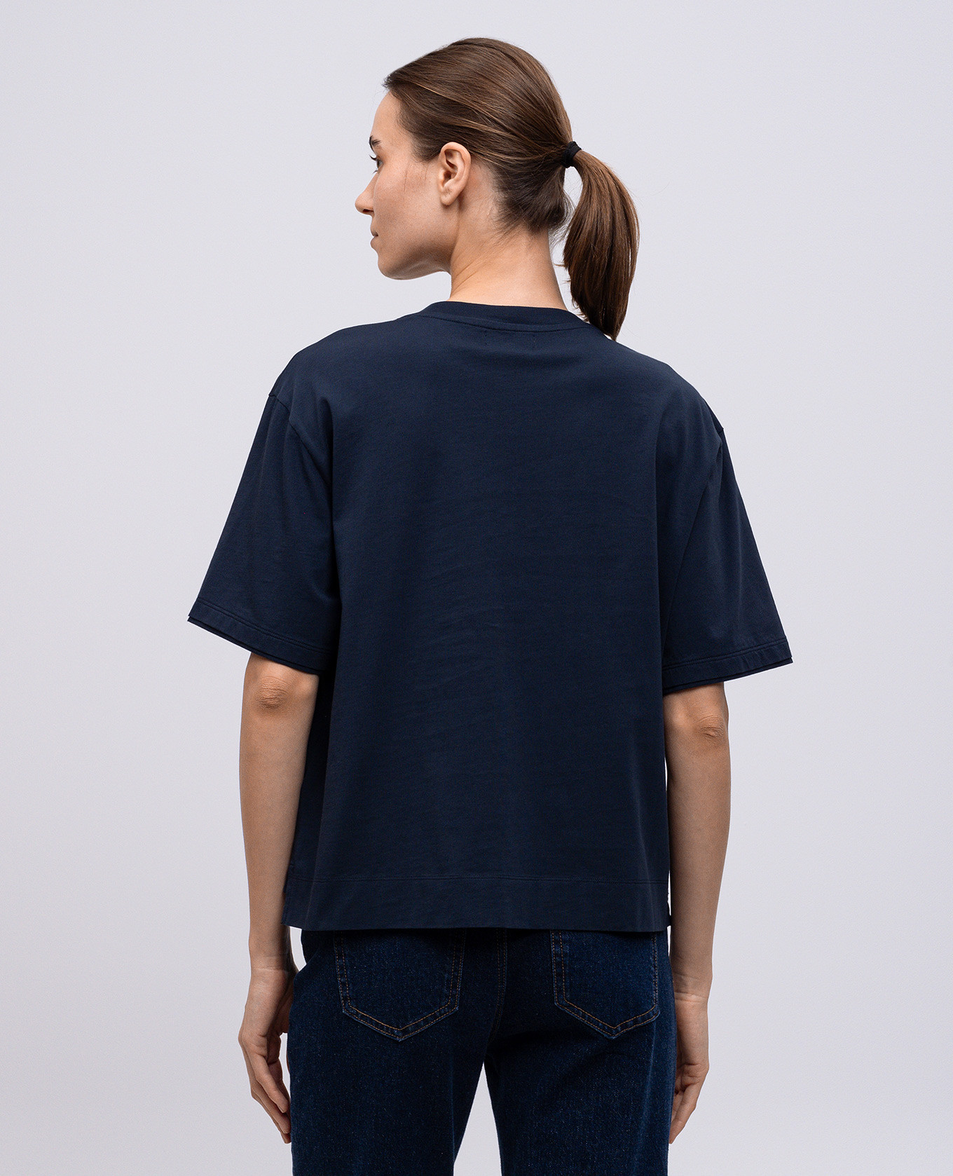 

Blue T-shirt with embroidered logo Woolrich