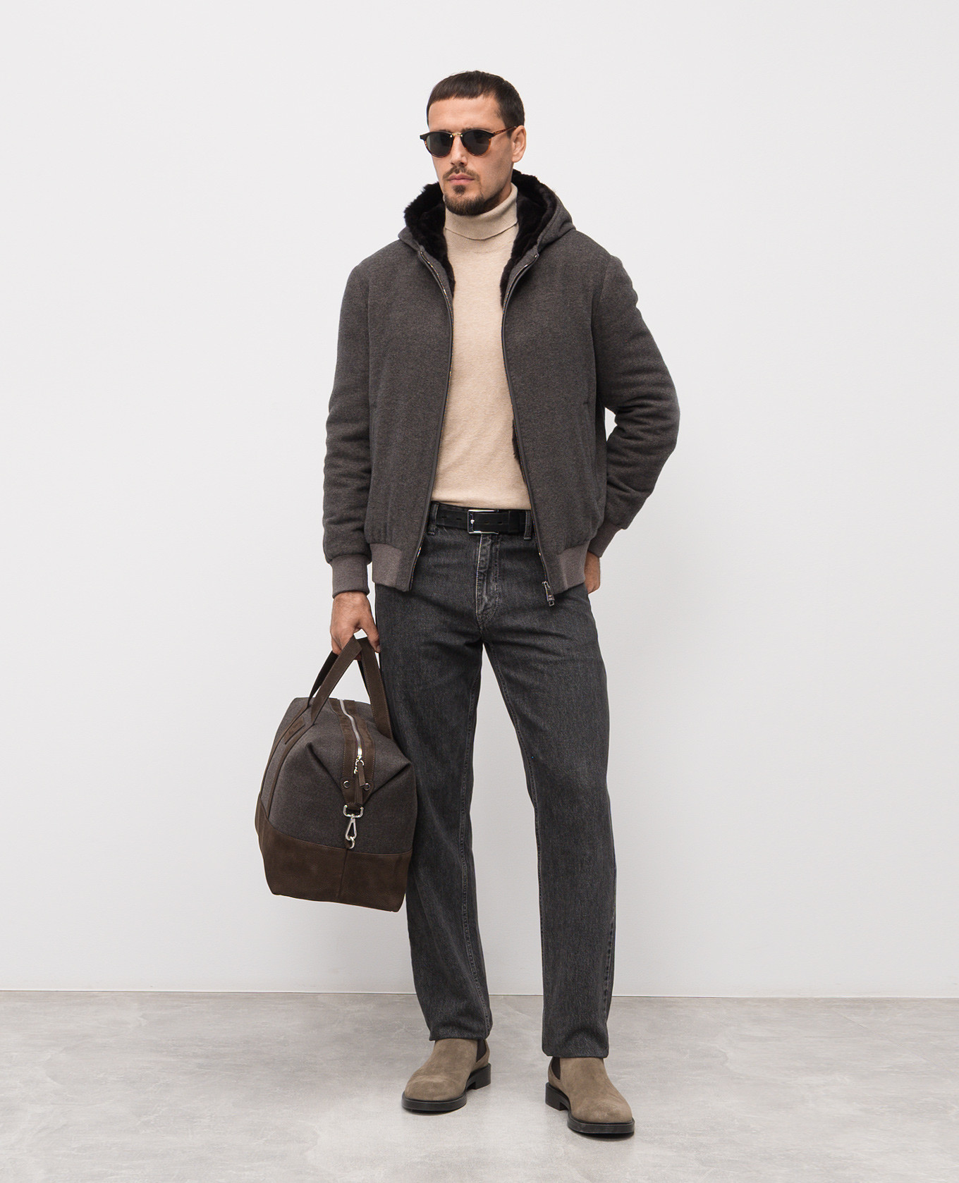 

Brown wool and cashmere jacket Cashmere&Whiskey