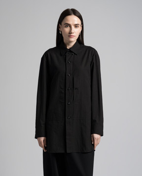 Y`S Yamamoto Black shirt with linen YSB01006