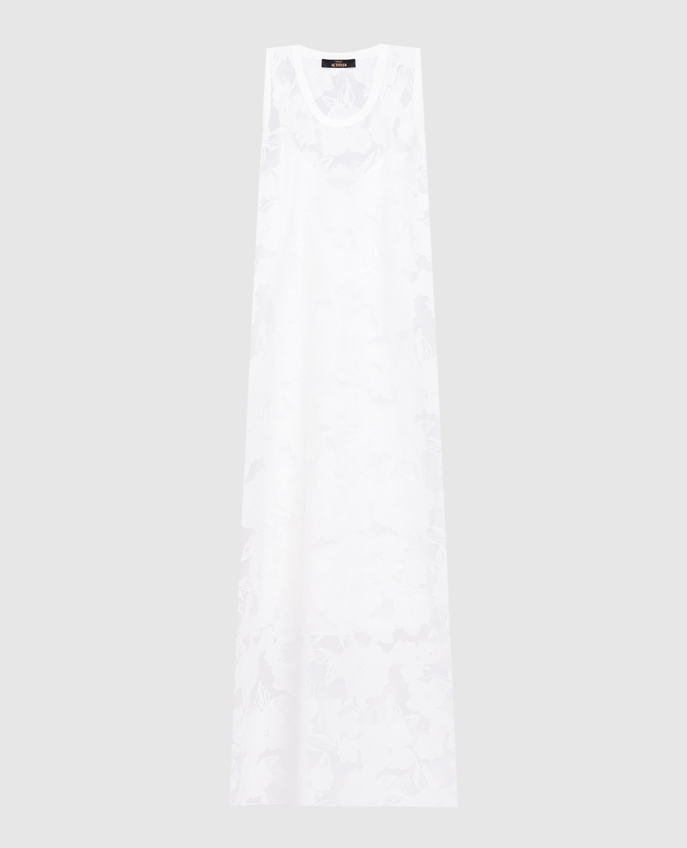 White midi dress with floral pattern Twinset