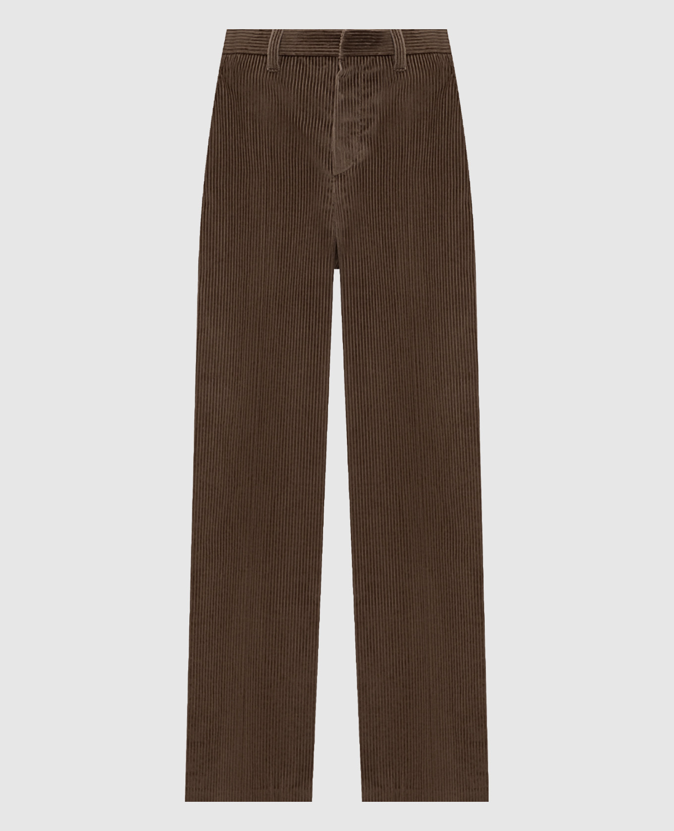 

Brown corduroy pants with monil chain Brunello Cucinelli
