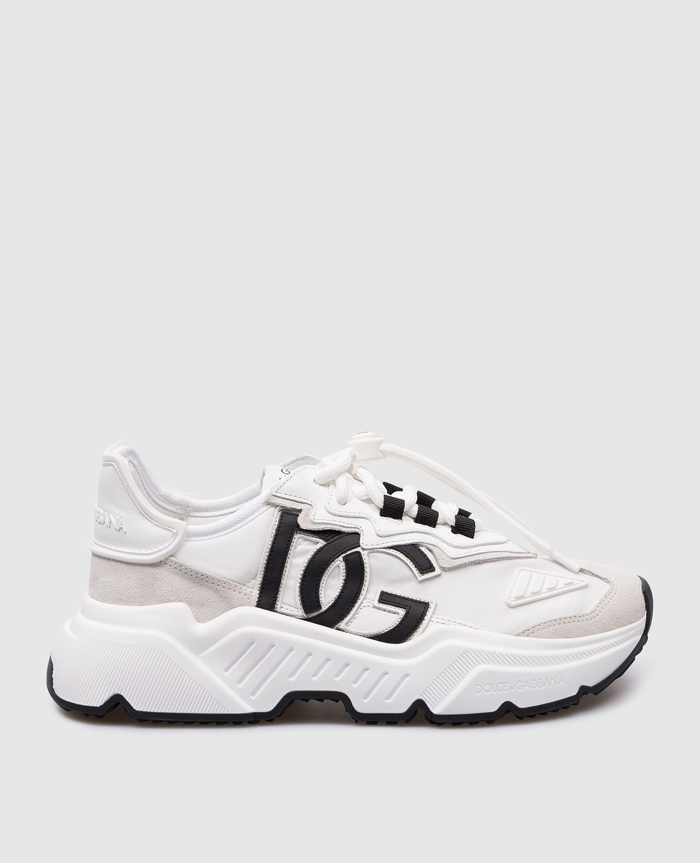 White daymaster combination sneakers with logo dolce&gabbana