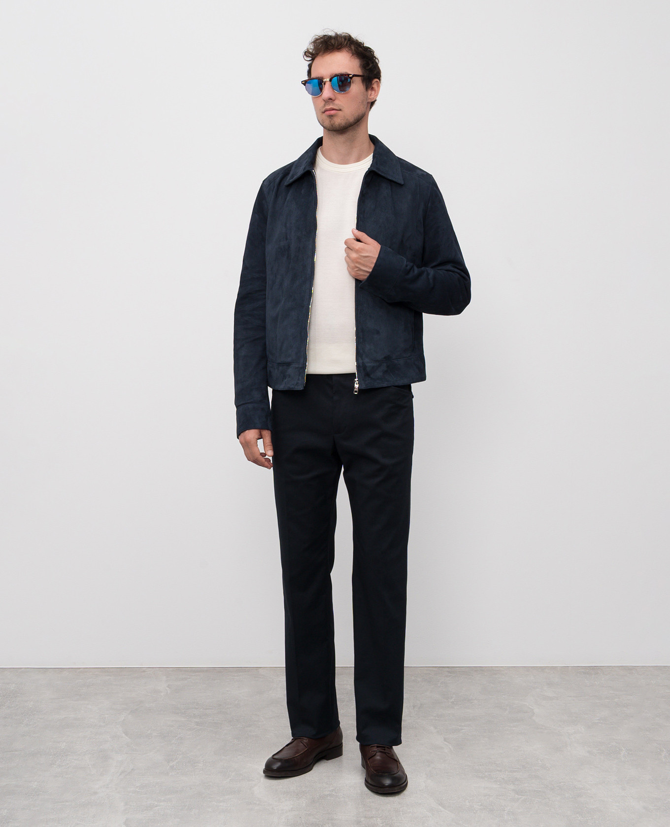 

Blue suede jacket Dolce&Gabbana