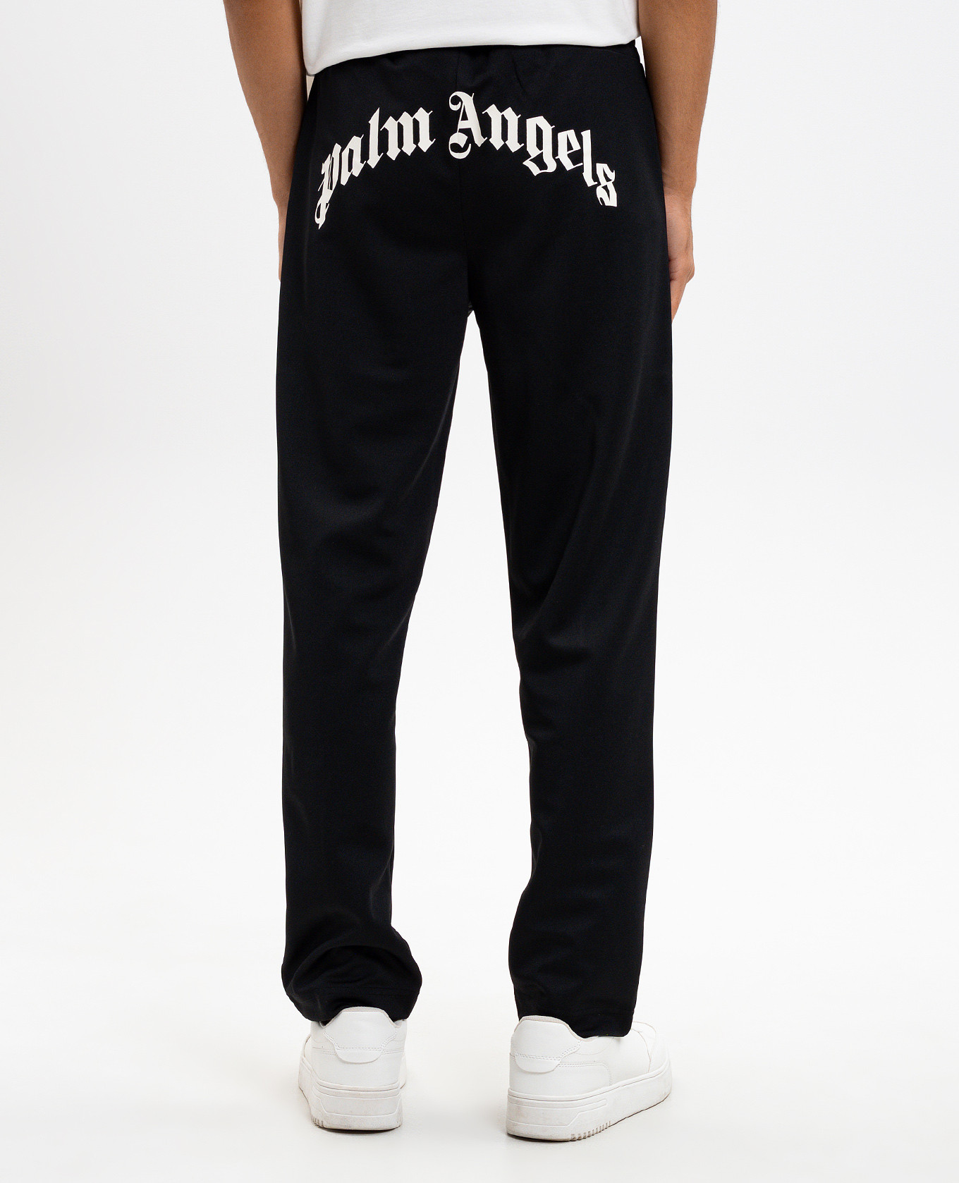 Black sweatpants with logo print Palm Angels 4